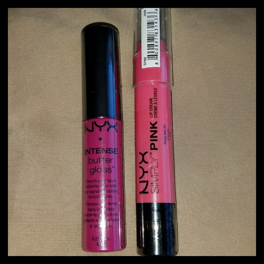 💋NYX Lip Bundle -Simply Pink Intense Butter Gloss